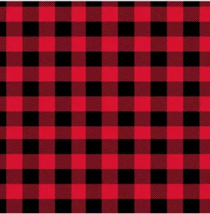 Buffalo Plaid - red & black printed vinyl