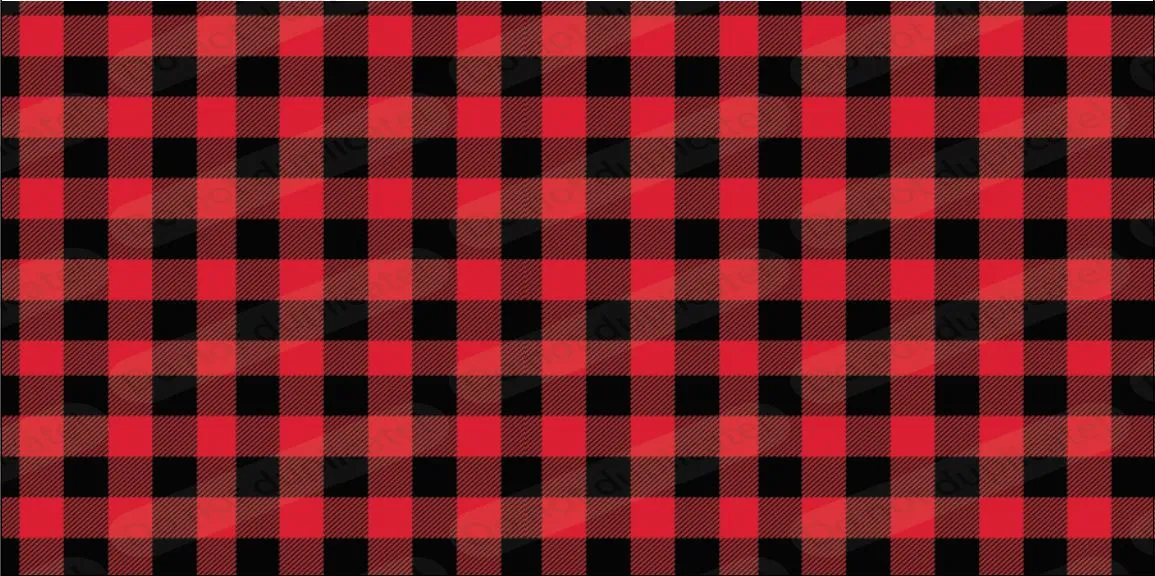 Buffalo Plaid - red & black printed vinyl