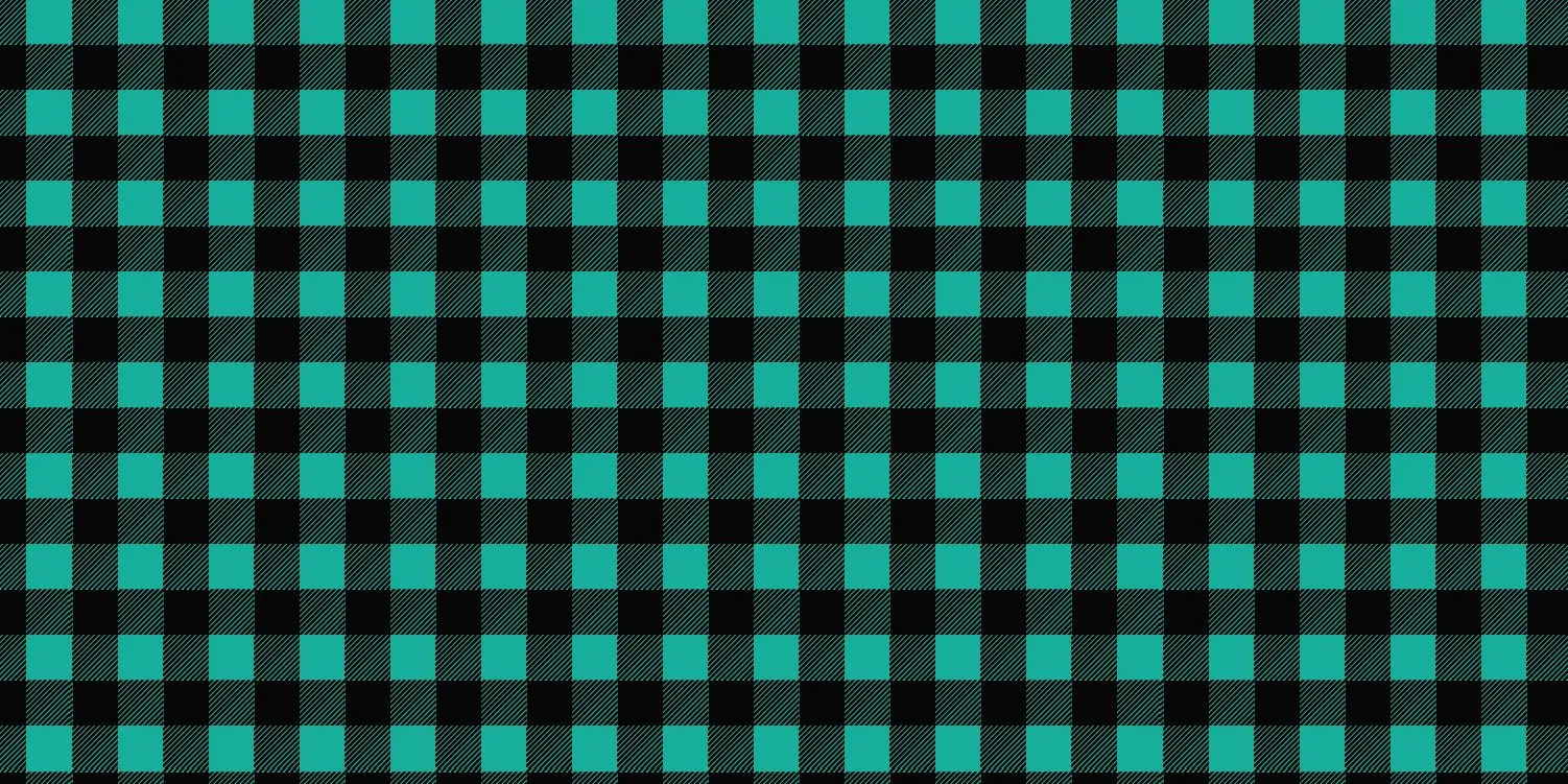 Buffalo Plaid - Teal & Black Printed Vinyl