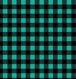 Buffalo Plaid - Teal & Black Printed Vinyl