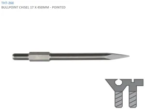 BULL POINT POINTED CHISEL 17 X 450MM
