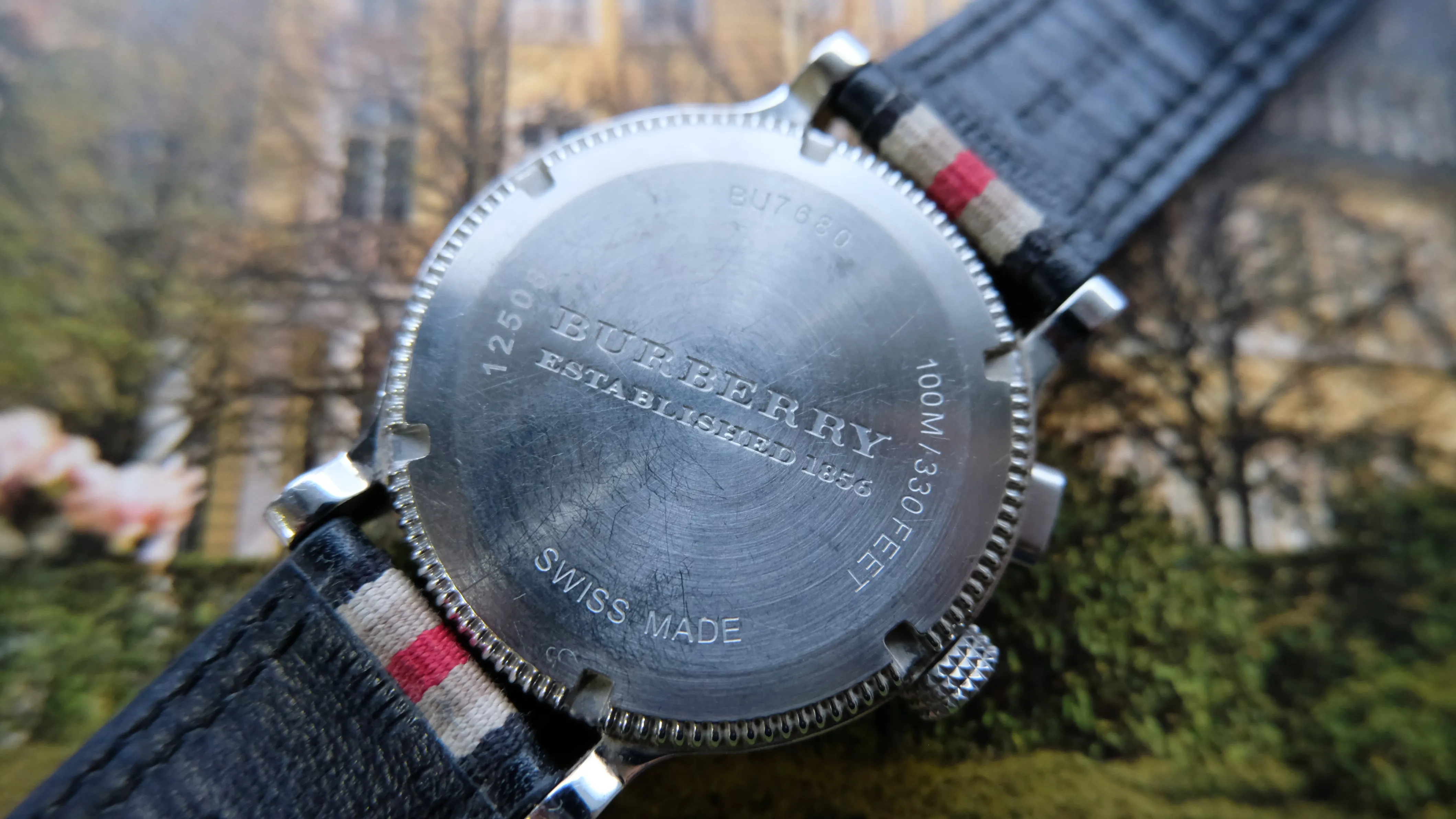 Burberry Men's BU7680 Dual Time Zone Wristwatch