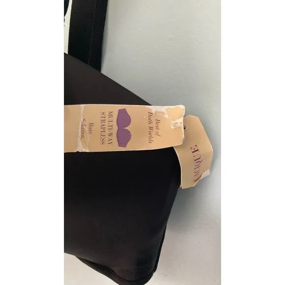 Cacique Multiway Strapless Bra Black 40DDD NWT