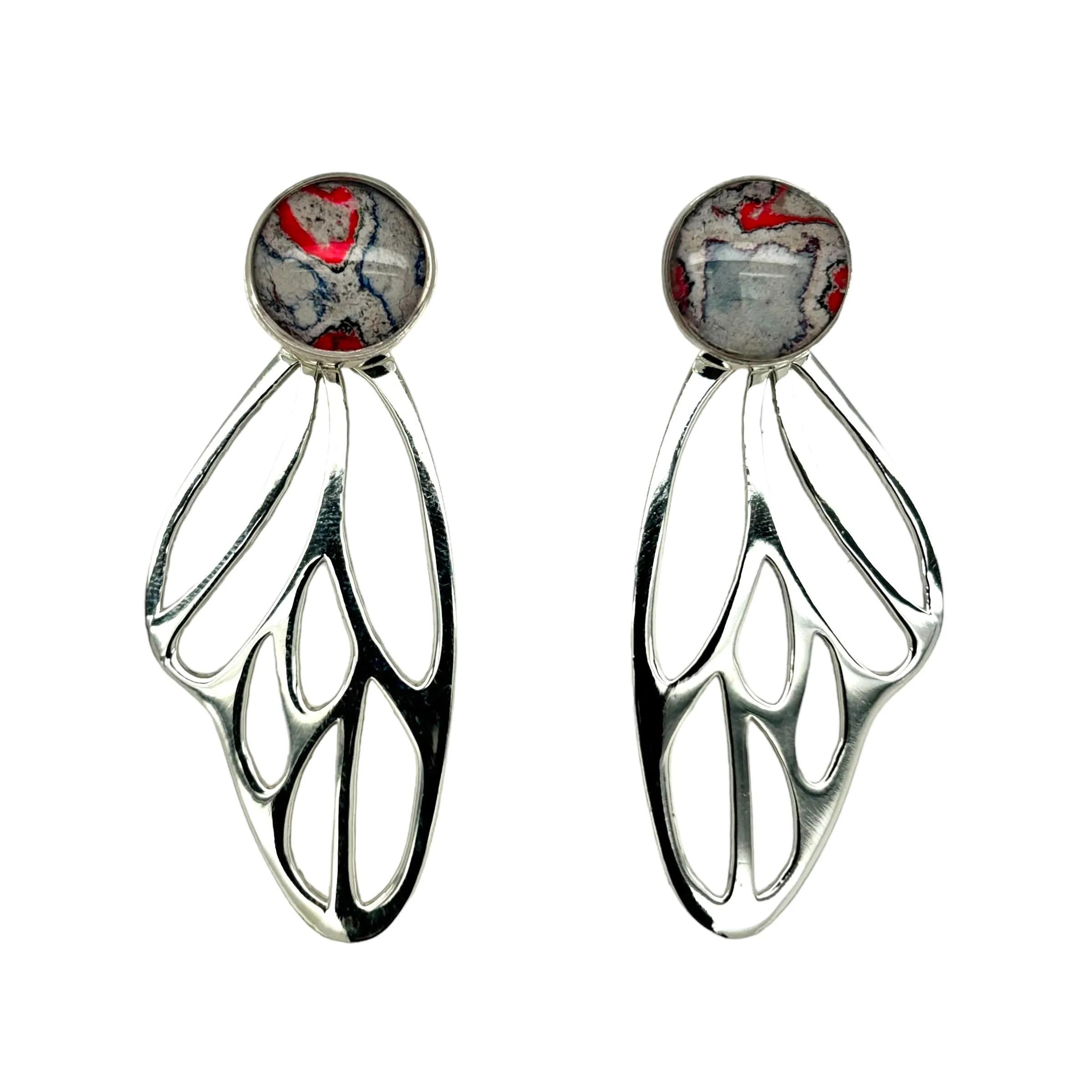 Callie Butterfly Earrings | Silver