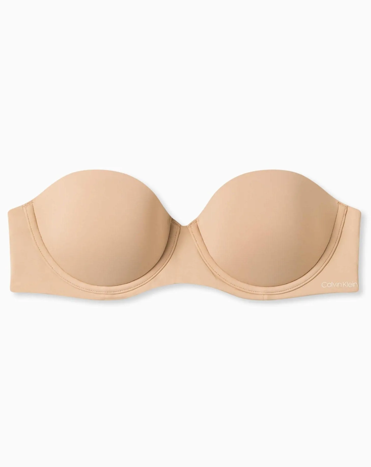 Calvin Klein Strapless Capsule Push Up Strapless Bra - Bare
