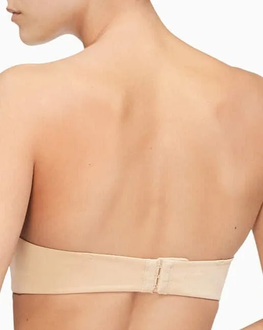 Calvin Klein Strapless Capsule Push Up Strapless Bra - Bare