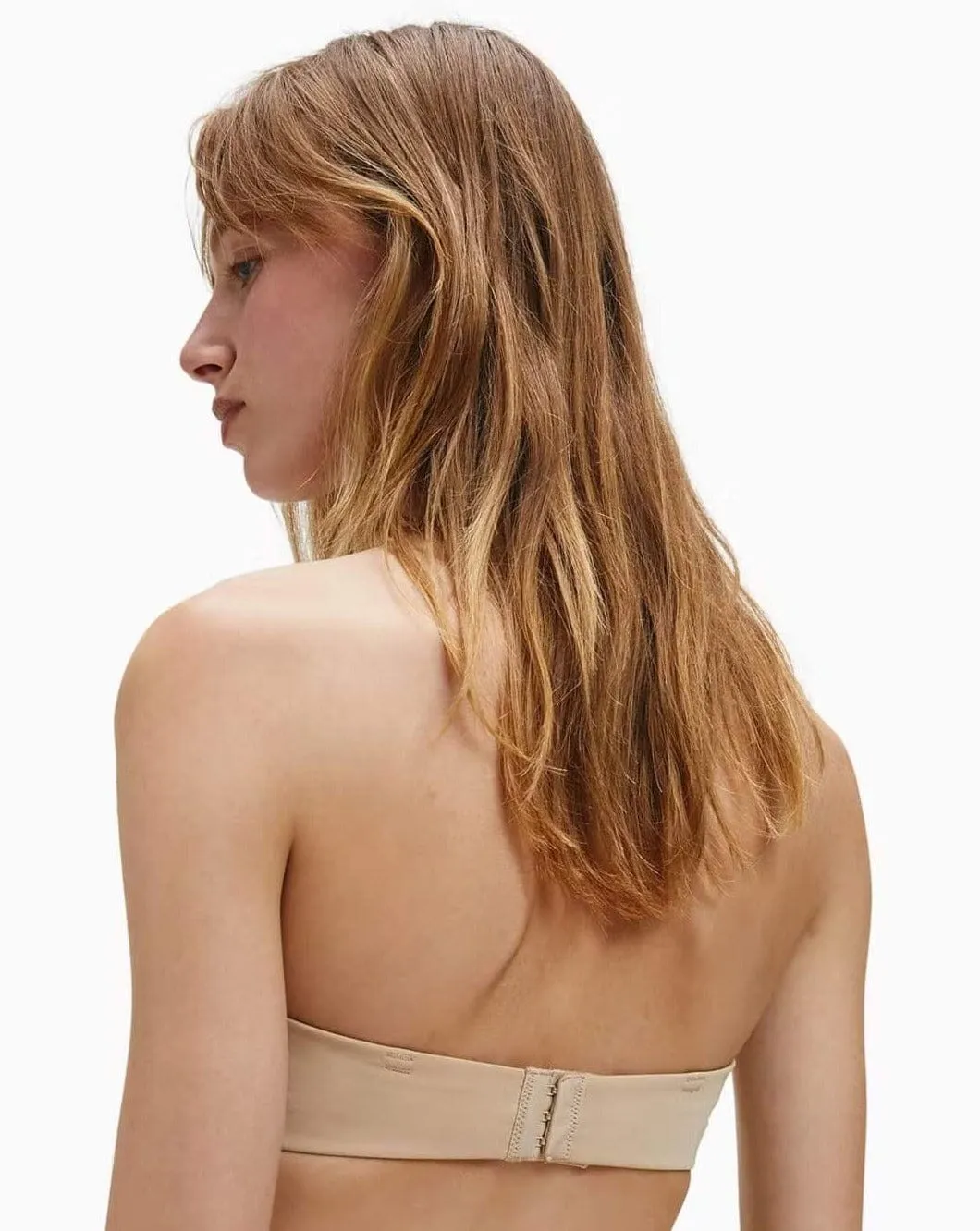 Calvin Klein Strapless Capsule Push Up Strapless Bra - Bare