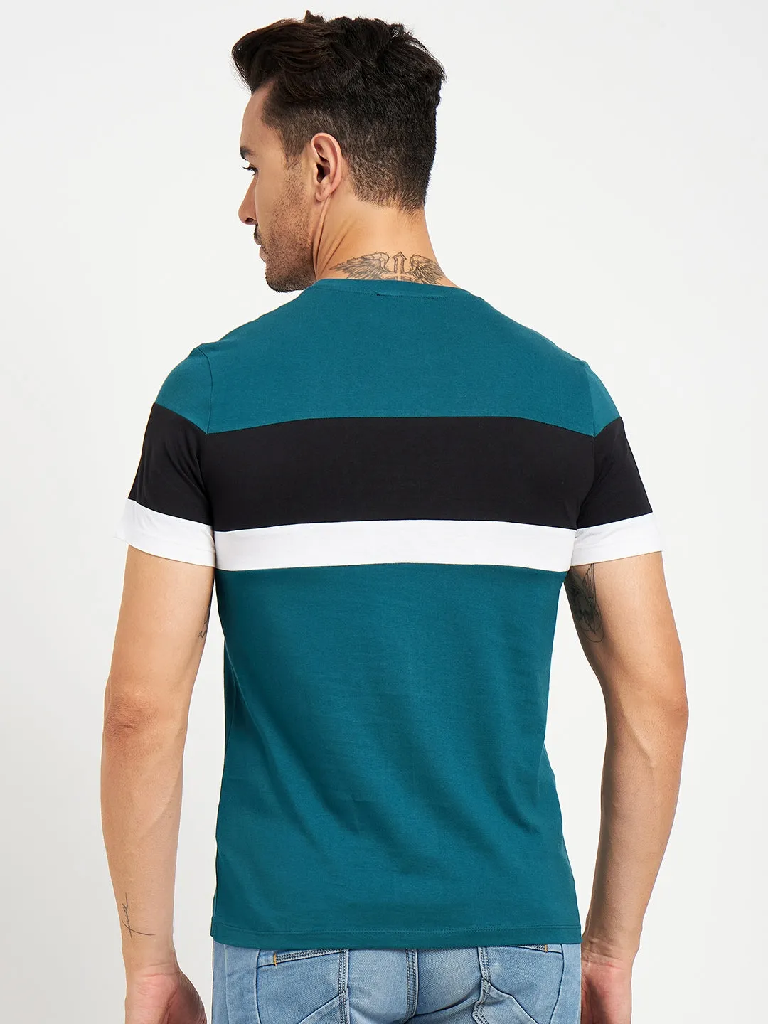 Camla Teal T- Shirt For Men
