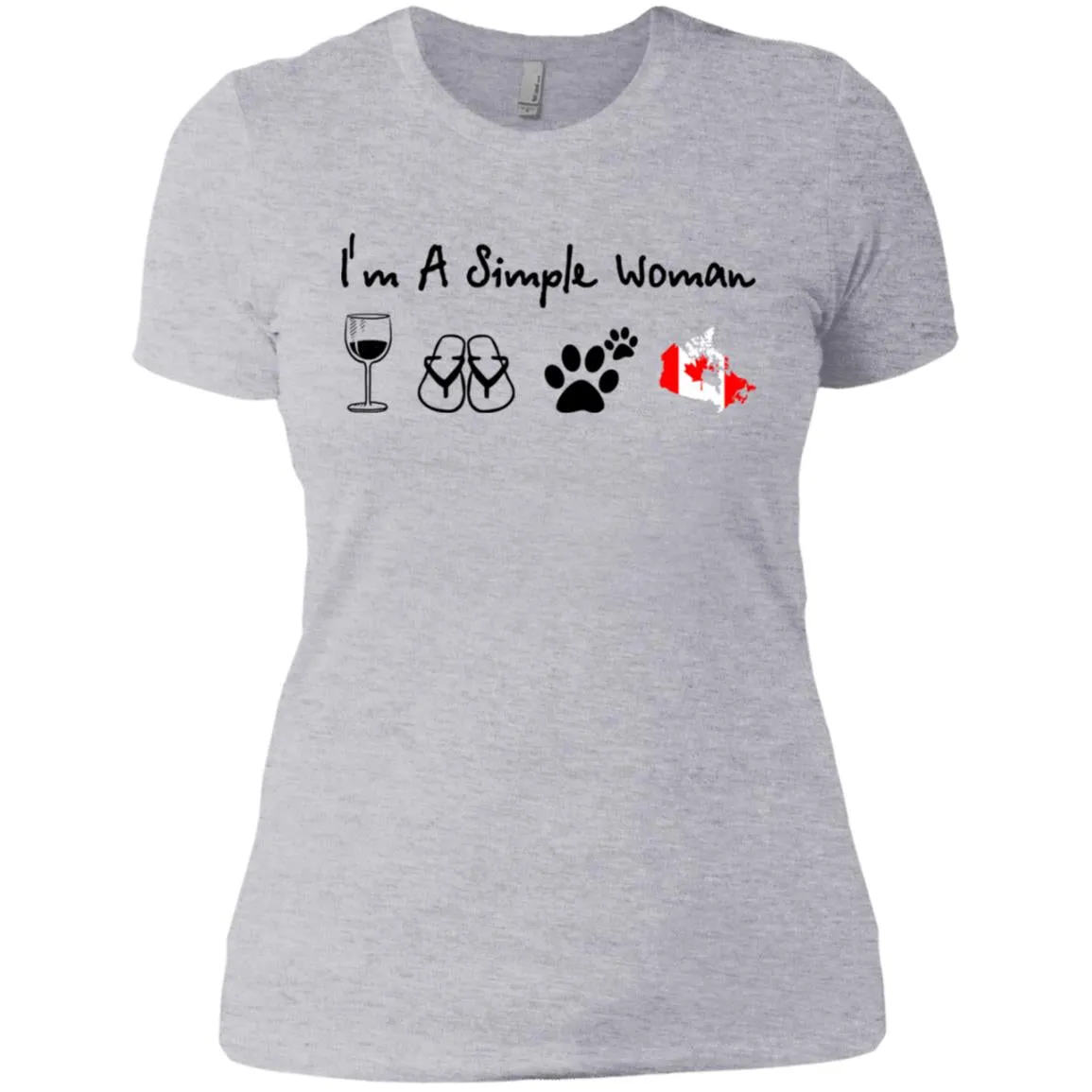 Canada I'm A Simple Woman Hoodie