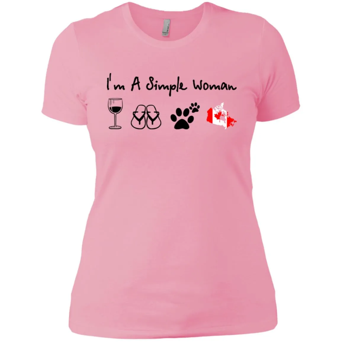 Canada I'm A Simple Woman Hoodie