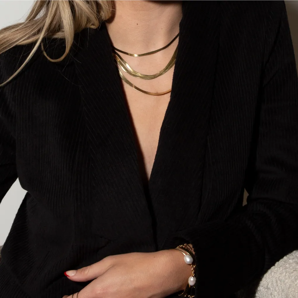 Carden Avenue - Sienna Heringbone Snake Chain