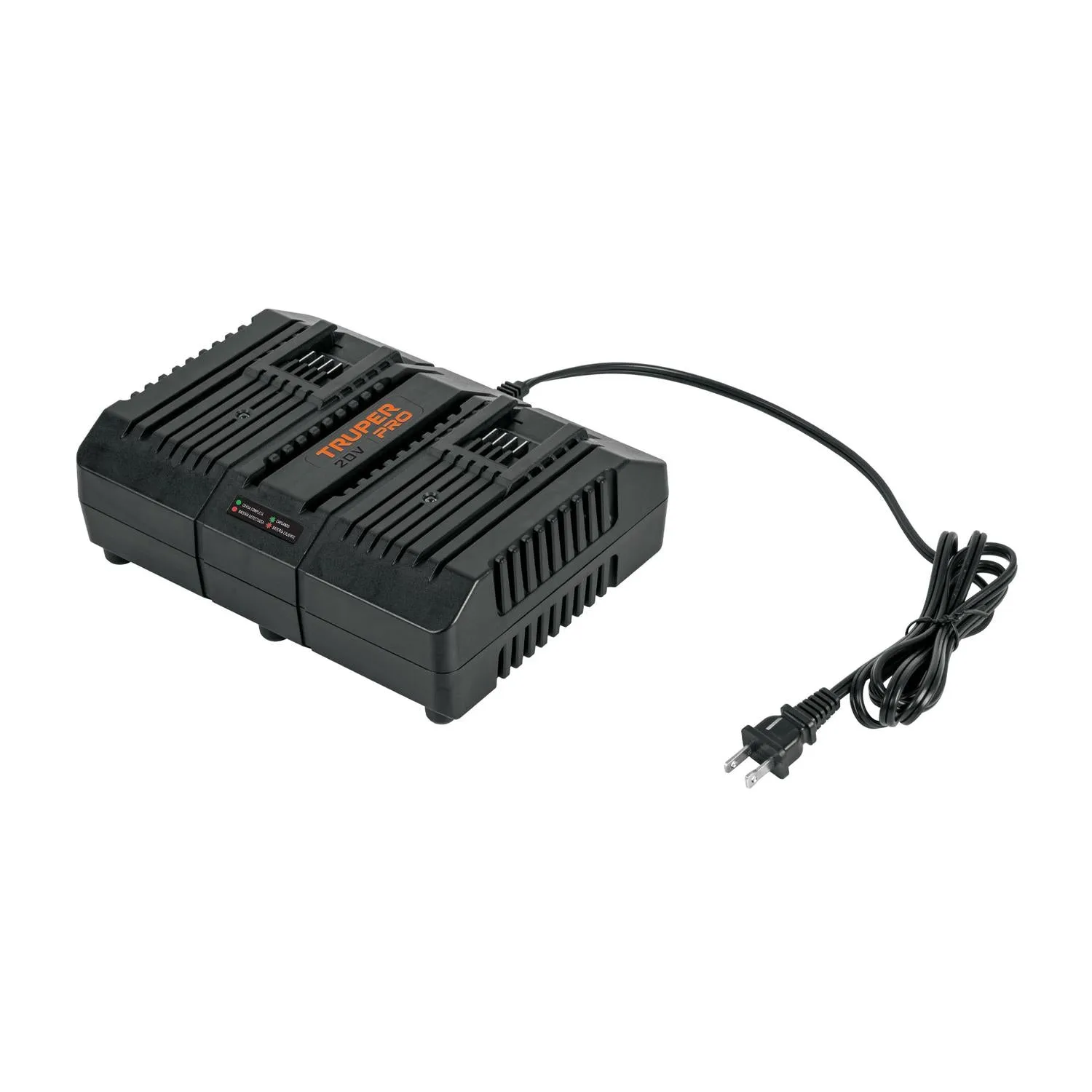 Cargador dual de baterías de ion litio 20V, Truper 103241