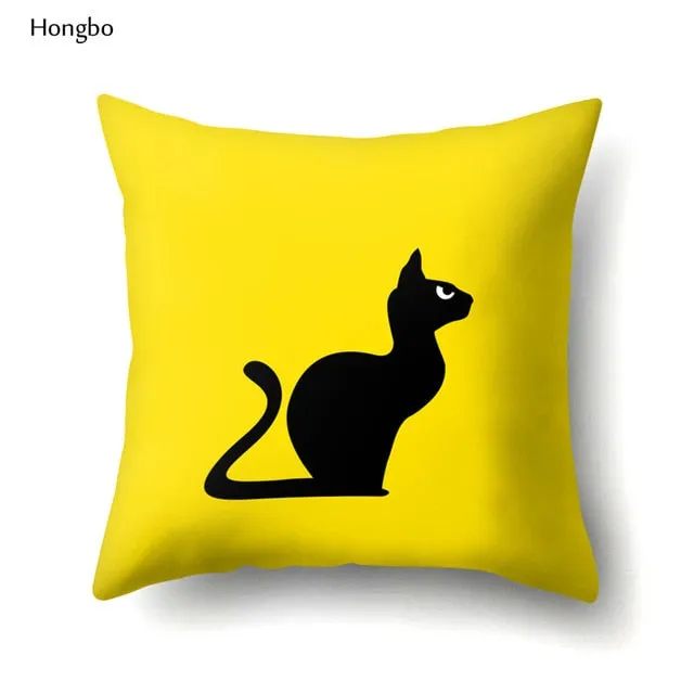 Cat themed printed Pillow Covers