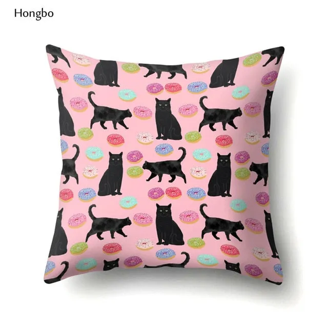 Cat themed printed Pillow Covers