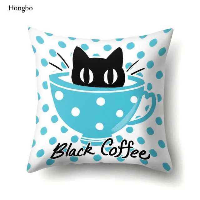 Cat themed printed Pillow Covers