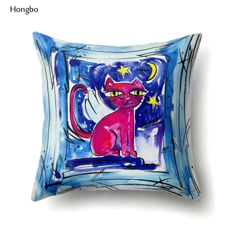 Cat themed printed Pillow Covers