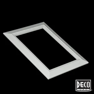Central Vacuum System Wall Valve Trim Plate - Sleek Grey Finish