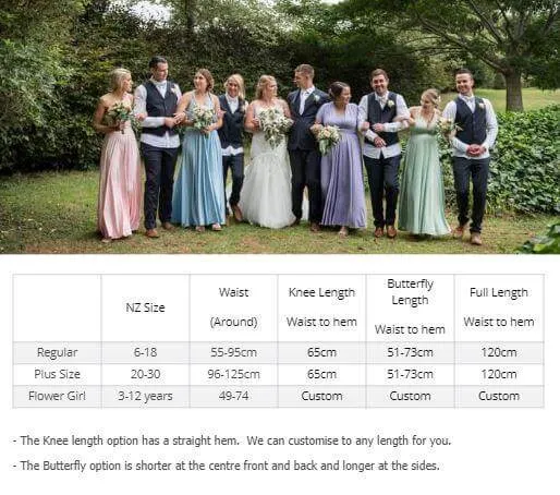 Champagne convertible Infinity bridesmaid dress Express NZ wide