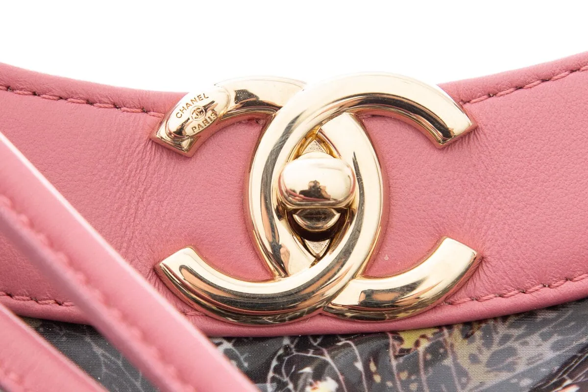 Chanel 2018/19 Pink 31 Shopping Bag with Quilted Printed Puffy Leather