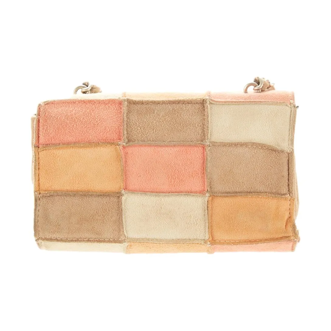 Chanel Micro Suede Patchwork Chain Bag