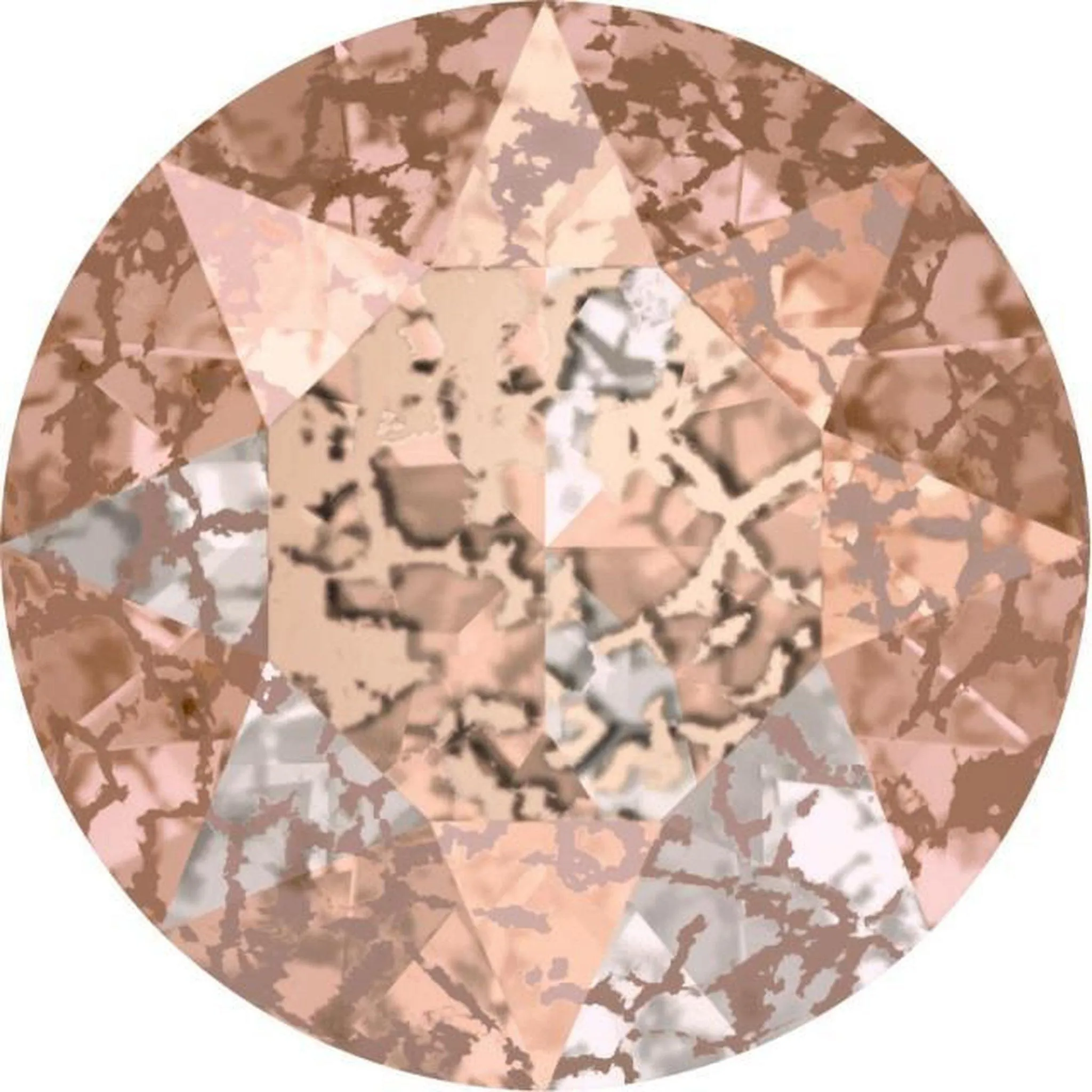 CHATON ROSE PATINA SS29 10PC
