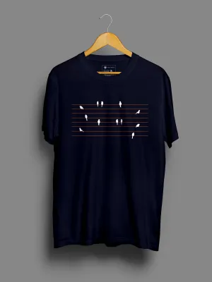 Chatting Birds | Printed  T shirt