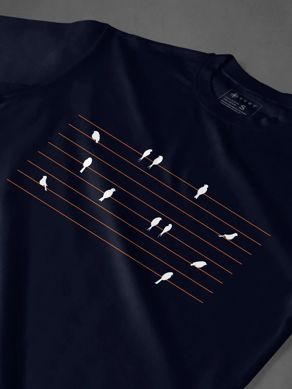 Chatting Birds | Printed  T shirt