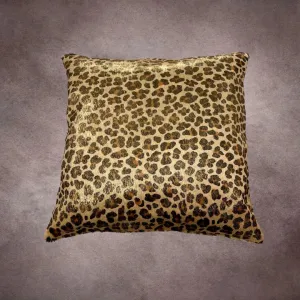 Cheetah Printed Cowhide Pillow Cover---PL033