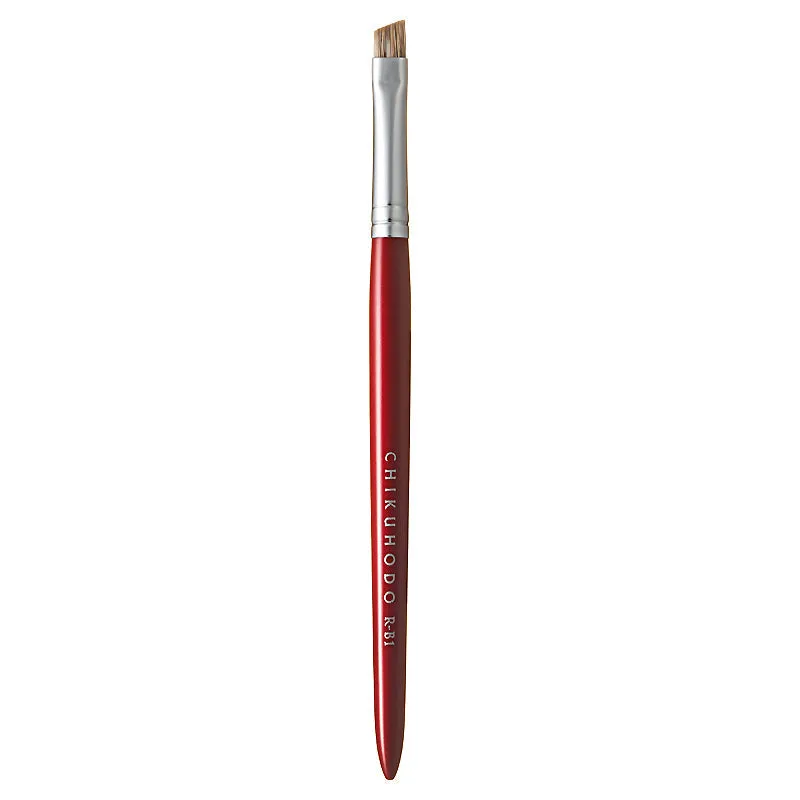 Chikuhodo Eyebrow Brush, Regular Series (R-B1 Black, RR-B1 Red)