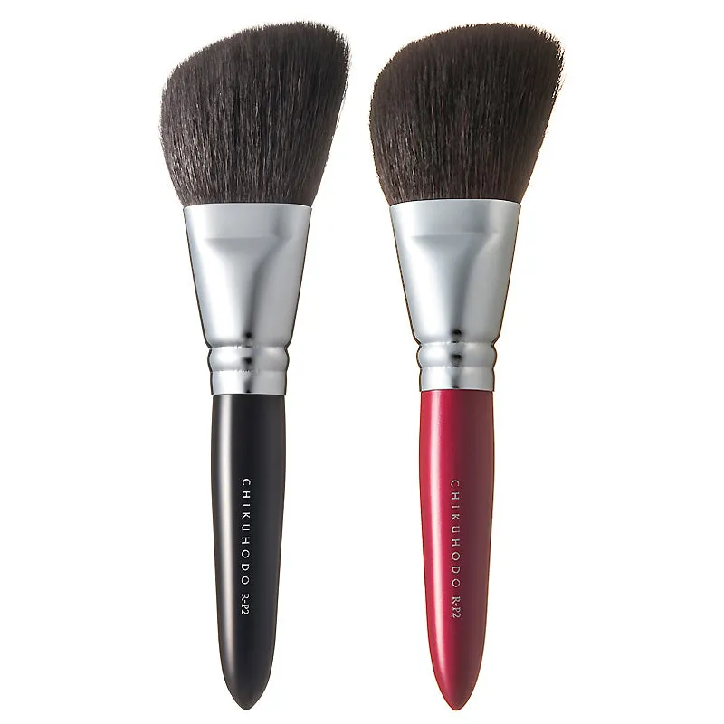 Chikuhodo Powder Brush, Regular Series (R-P2 Black, RR-P2 Red)