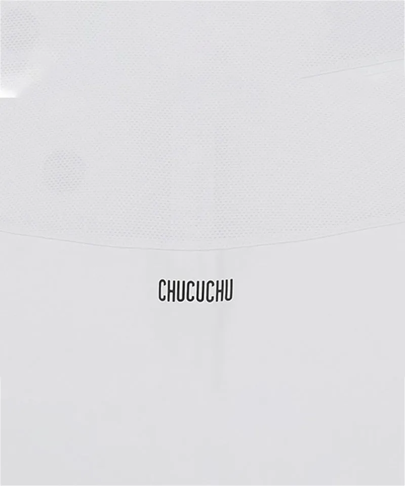 CHUCUCHU Simple Polo Sleeveless - White