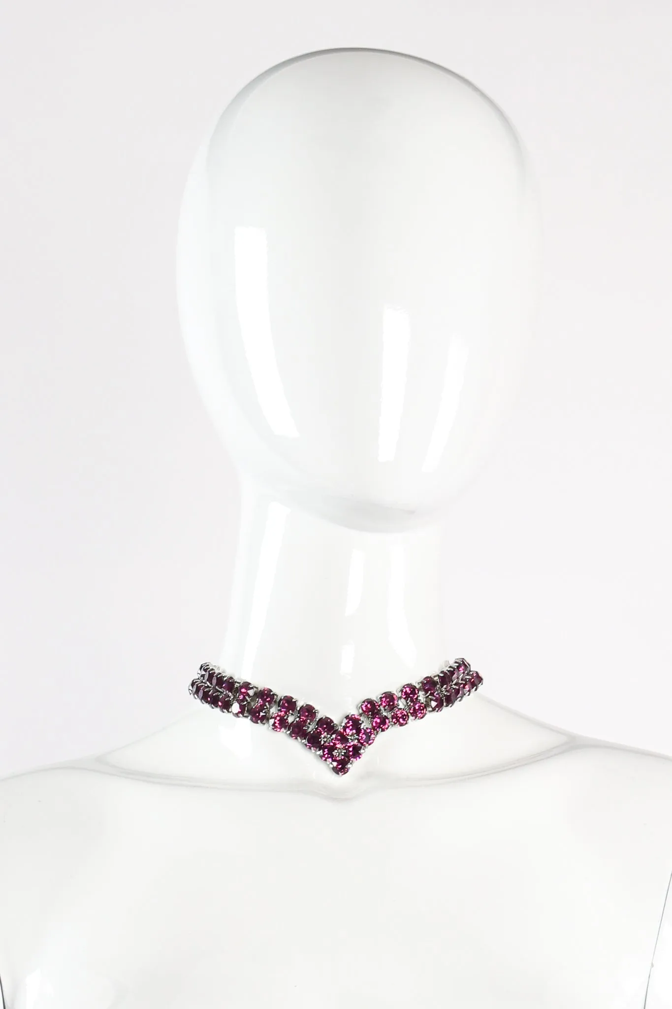 Chunky Amethyst Crystal Pointed Collar