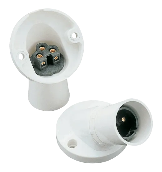 Click PRC008 T2 BC Angled Batten Lampholder H.O. Skirt