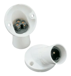 Click PRC008 T2 BC Angled Batten Lampholder H.O. Skirt