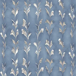 CLIMBING VINES FABRIC / BLUE ASH