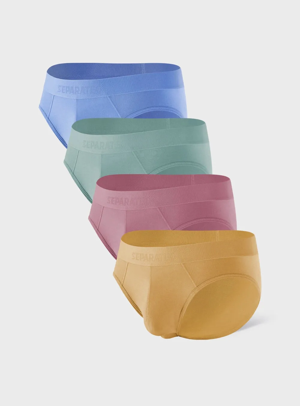 Colorful Bamboo Rayon Briefs 4 Pack