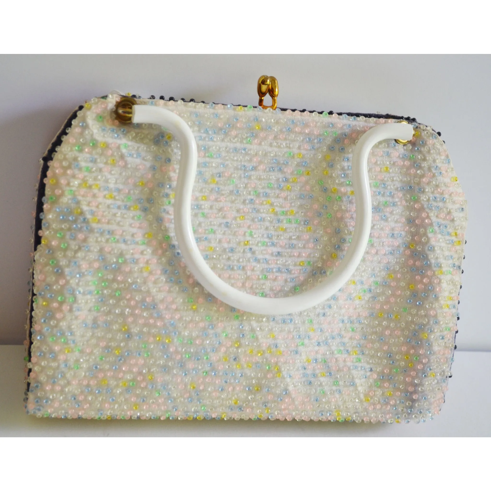 Colorful Beaded Reversible Purse