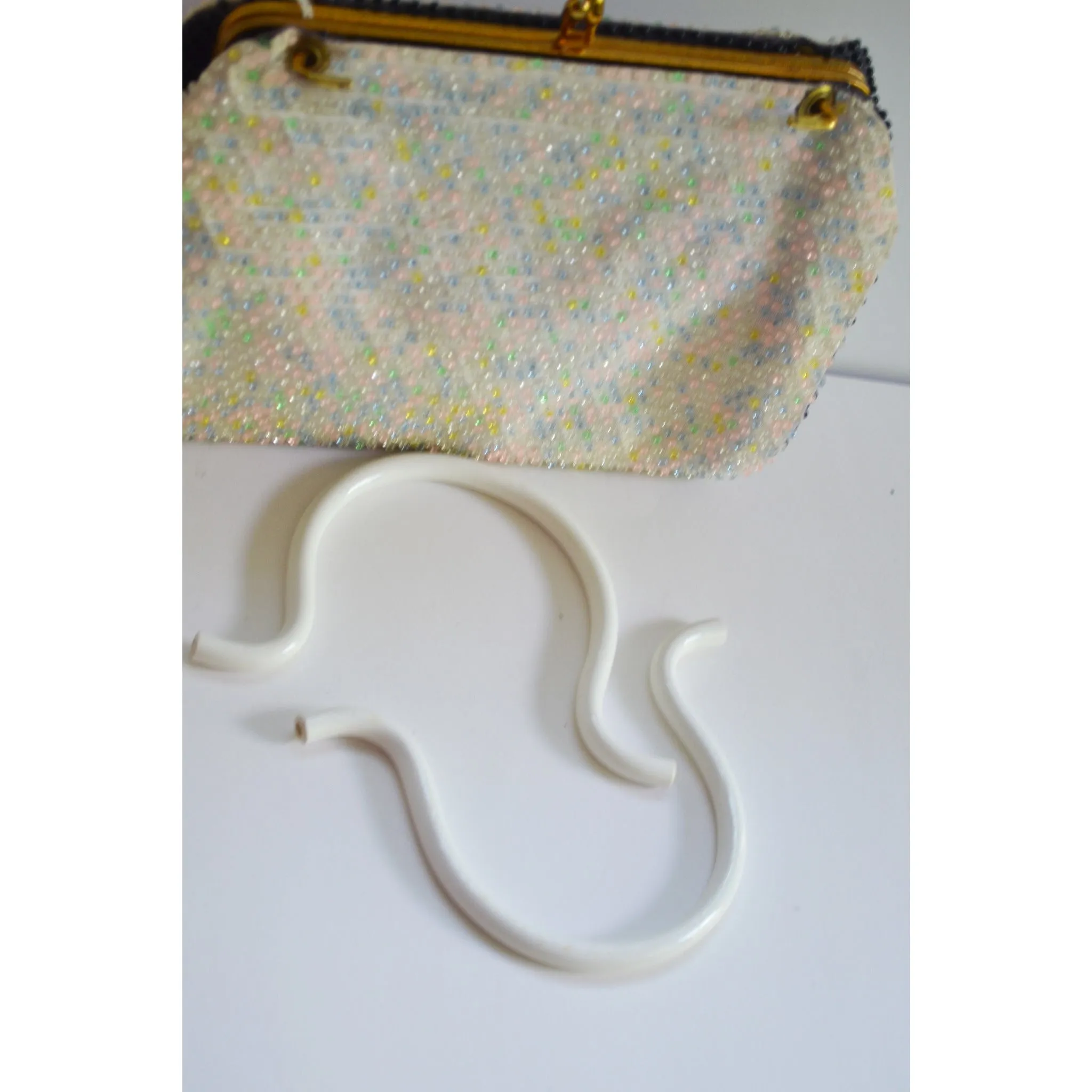 Colorful Beaded Reversible Purse