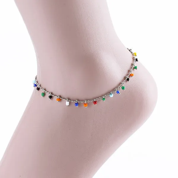 COLORFUL BEADS ANKLET