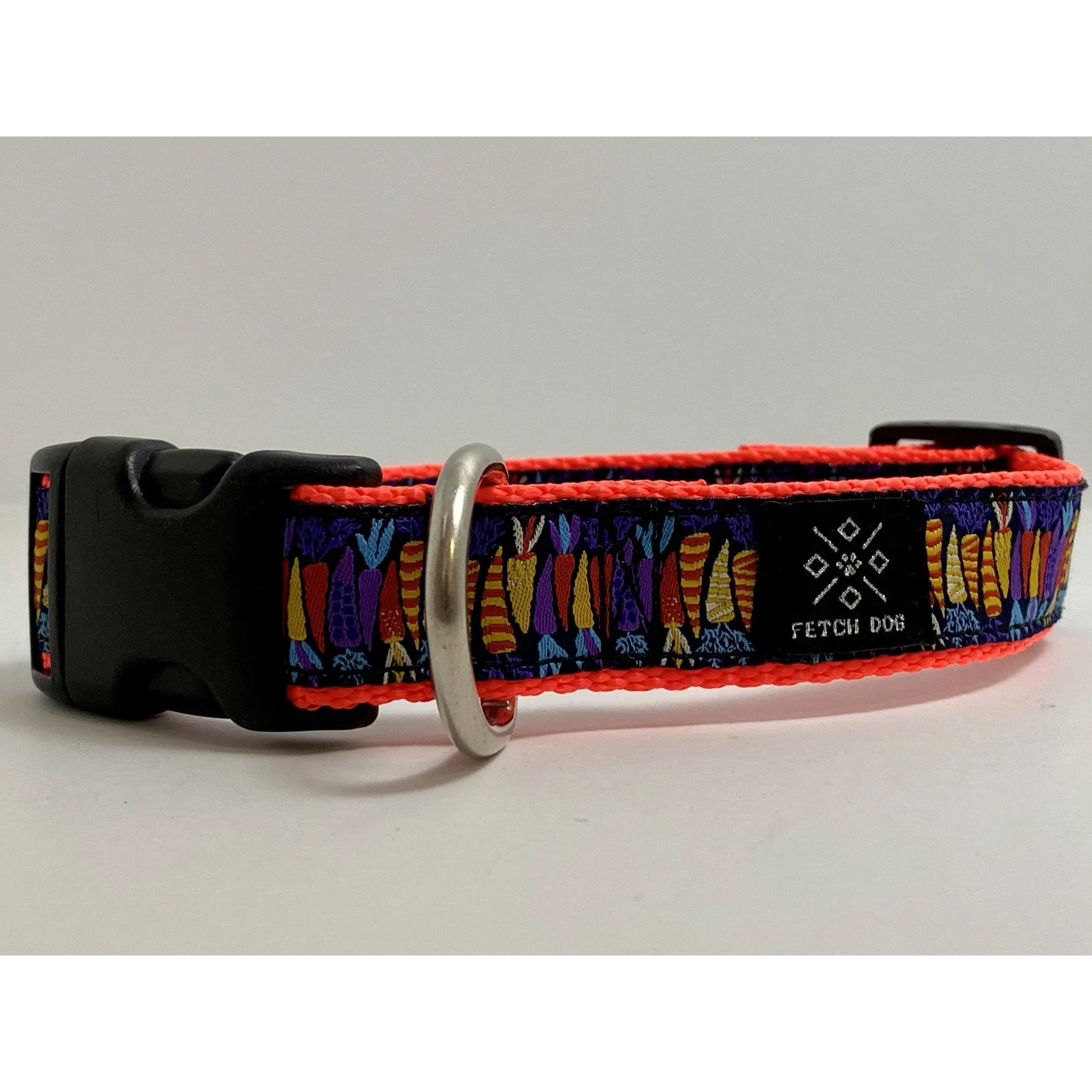 Colorful Carrots Dog Collar