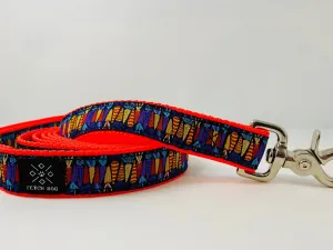 Colorful Carrots Dog Leash
