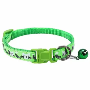 Colorful Cats Pattern Cat Collar