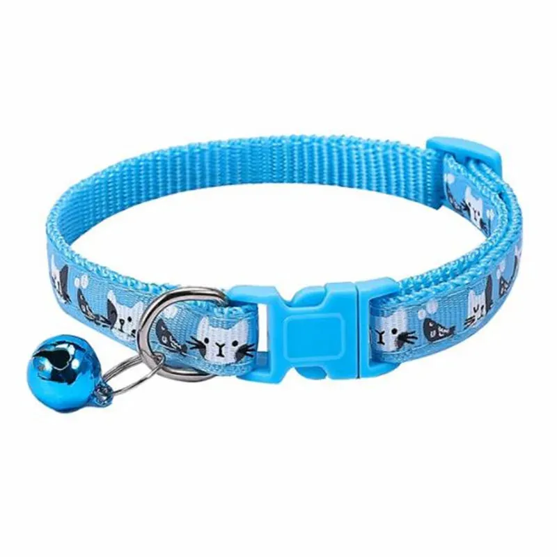 Colorful Cats Pattern Cat Collar