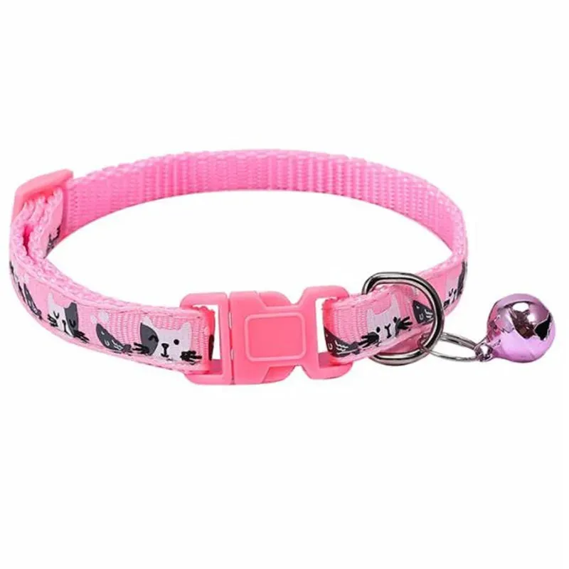 Colorful Cats Pattern Cat Collar