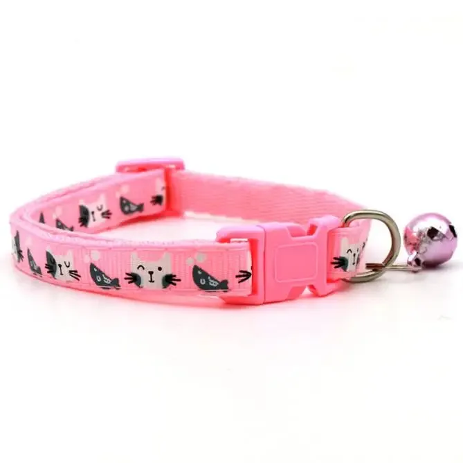 Colorful Cats Pattern Cat Collar