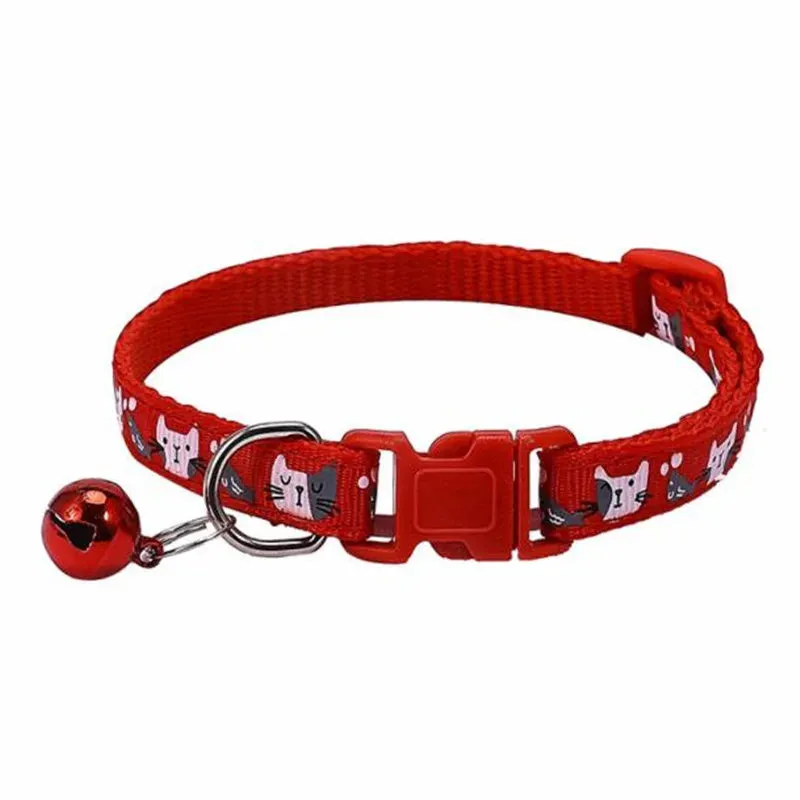 Colorful Cats Pattern Cat Collar