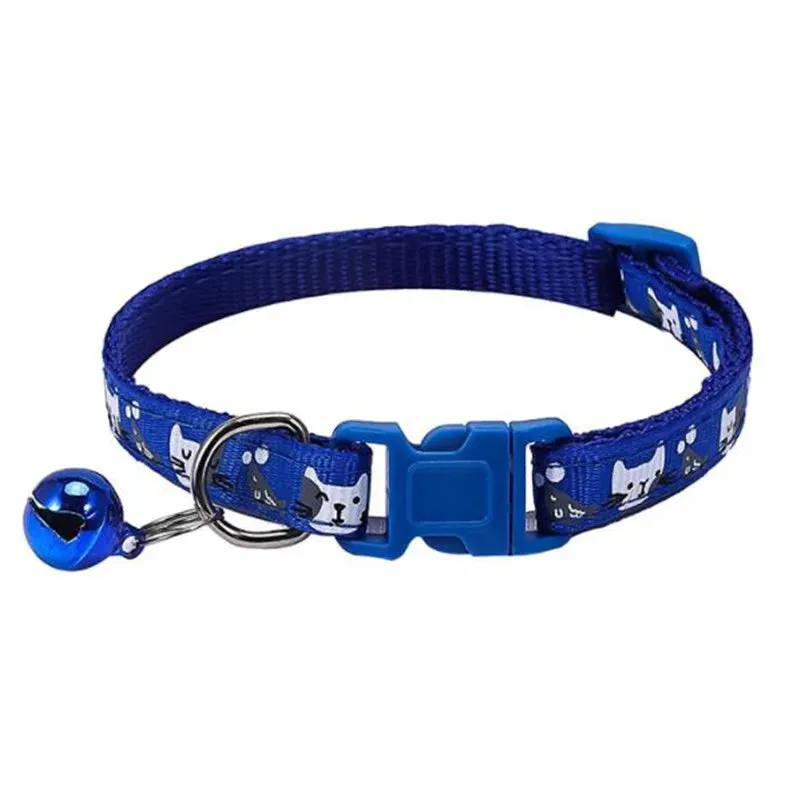 Colorful Cats Pattern Cat Collar