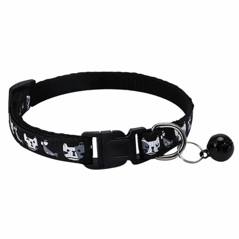 Colorful Cats Pattern Cat Collar