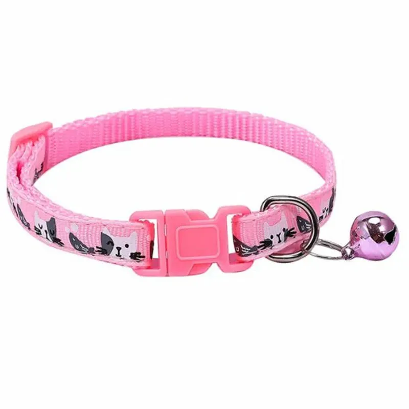 Colorful Cats Pattern Cat Collar