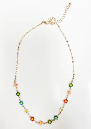 Colorful Flower Necklace
